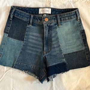 Never worn. Patchwork denim shorts.